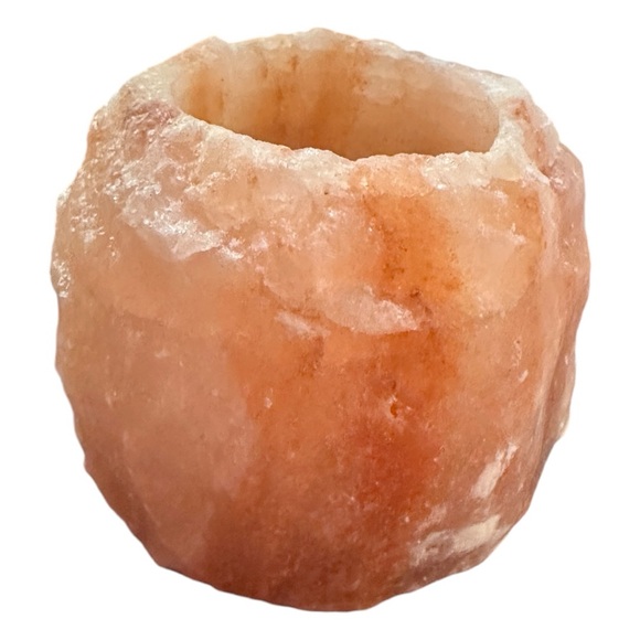 💋 4 FOR $50 / Set of 2 Himalayan Pink Rock Salt Tea-light Candle Holders - Picture 3 of 10